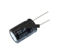 10PCS 450V22UF 16 * 25mm 22UF 450V 16 * 25 Electrolytic capacitor NWPNLXEA