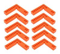 10Pcs 4in 90 Degrés à Angle Droit Outil de Travail du Bois, Pinces d'Angle pour la Règle d'Angle de Travail du Bois et pour un Positionnement de Coin Précis