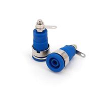 10Pcs 4mm Female Jack Binding Panel Test Socket Connector NWPNLXEA(Blau)