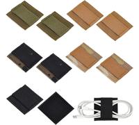 10Pcs 5 Couleurs Plaque De Rangement Tactical Headphone Line 50X50Mm Câble De Casque Tactique 7Mm D'Épaisseur Attaches De Câble Avec Autocollant Auto Agrippant Pour Casque De Casqu[FIL6163401]