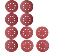 10pcs 5 Pouces 8 Trous Disques De Ponçage Crochet Et Boucle Adhésive Papier Pour Ponceuse Orbitale Aléatoire 40-3000 Grits Feuilles Abrasives,180