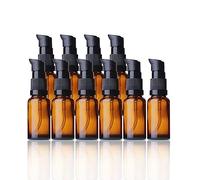 10pcs 50ml Flacon Spray Ambre, Flacon Vaporisateur Vide en Verre, Flacon Pulvérisateur Verre à Brumisation Fine, Bouteille Vide Cosmétique Voyage, pour Aromathérapie, Huiles Essentielles, Parfums