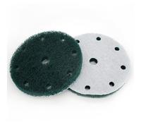 10pcs 6 pouces 150mm 9 trous Arrière Floqué Nylon Nettoyage Polissage Chiffon Disque Industriel de Rouille Polissage Nettoyage Tapis de Lavage de Rouille Sable Tampons à Récurer Grit-240