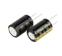 10Pcs 63V4700UF 22x40 Aluminum Electrolytic Capacitor High Frequency Low ±10% 2000Hours 105℃ DIY Capacitors AUOQKQUT