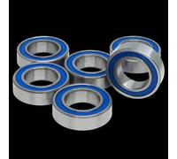 10pcs 6801-2RS Bearing 12x21x5mm Double Blue Rubber Sealed Thin Section Ball Bearing 686 688 6800 6802 6803 6804 6805 2RS Matériel(MR128RS 8x12x3.5mm)