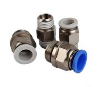 10pcs 6mm Push Fit Pneumatic Fitting 1/8 NPT Air Connector