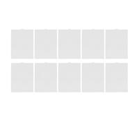 10pcs 7 comptes Feuilles de toile en plastique Feuille de toile en maille en plastique multifonctionnel pour les boîtes de tissu des sous-traits