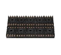 10Pcs 8 Pin 28mm DIN Rail Panel Mounted Electromagnetic Power Relay Socket Base