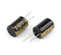 10Pcs 80V2200UF 22x30 Aluminum Electrolytic Capacitor High Frequency Low ±10% 2000Hours 105℃ DIY Capacitors NWPNLXEA