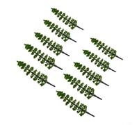 10Pcs 9CM Pine Trees Model 1:100 Scale Railway Layout | 10-piece set, 9cm height, 1:100 scale, realistic pine shape, ideal for railway layouts