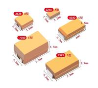 10PCS A B C D Case Tantalum capacitor 6V 10V 16V 25V 35V 50V 0.1UF 1uf 2.2UF 4.7UF 10UF 22UF 33UF 47UF 100UF 220uF 330UF MQXFCZUX(C 10V 220uF 227A)