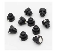 10PCS a lot Flashlight Torch Part Round Push Button Switch Black DC 30V 1A 10mm x 10mm (D*H)