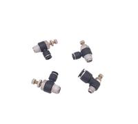 10pcs A Lot SC SL Air Cylinder Throttle Valve Thread 3/8 1/2 Inch 6mm 8mm 10mm Hose Fittings Pneumatic Quick Air Connector(SC8-03)