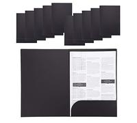 10pcs A4 Chemise Cartonnée avec Rabat à Pochettes Sac de Fichier en Papier Kraft Epais Dossier de documents à Insertion Dossier de Fichiers Portable pour Société Bureau Scolaire Maison