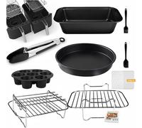 10PCS Accessoires Dual Air Fryer, Accessoires Airfryer compatibles avec FoodiDZ201 DZ401, Friteuses Zone 7.6L-9.5L