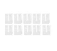 10Pcs Acrylic Template Set, DIY Leather Punching Tool, Transparent Craft Ruler with Protective Film for Hole Spacing, Distance Cutting Guide for Leather Craft and Handicraft