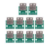 10pcs Adaptateur USB vers DIP 2.54mm Type A Module de Convertisseur pour PCB Prise Femelle 10pcs