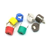 10PCS Adjustable Capacitor 5P 10P 20P 30P 40P 50P 60P 70P 120P/PF JML06-1-120P Trimmer Variable Capacitance 6mm 20/30/PF AUOQKQUT(120P 10pcs)