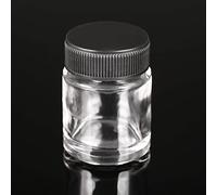 10PCS Aérographe Verre & PP Bouteilles 3/4oz 22cc Air Brosse Bouteille Bocaux Couvercle en plastique Aérographe Interchangeable Peinture Jar Master, Badger, Iwata [Fournitures