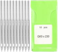 10pcs Aiguille de machine à coudre Acier durable Burr Kit de broderie pour GK9 Home 5cm 230