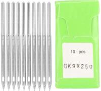 10pcs Aiguille de machine à coudre Acier durable Burr Kit de broderie pour GK9 Home 5cm 250