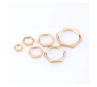 10pcs All copper nut 3/4" BSP Copper Hex Lock Nuts Pipe Fitting Female Thread Hexagonal shank cap