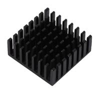 10PCS Aluminum Black Heat Sink Chip Cooling Fin High Performance Durable Anti Corrosion for Router PCB Power Board Power Amplifier Power Supply 2.5 x 2.5 x 1 cm