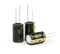 10Pcs Aluminum Electrolytic Capacitor 500V33UF 16x15 High Frequency Low Low Resistance Capacitors NWPNLXEA