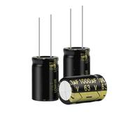10Pcs Aluminum Electrolytic Capacitor 63V1000UF 16x25 High Frequency Low Low Resistance Capacitors 1000UF NWPNLXEA