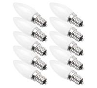 10Pcs Ampoules LED, Ampoules LED E12 2700-3000K, ÉConomie D'éNergie Et Longue DuréE De Vie, Facile à Installer, Ampoules De Lustre Pour L'éClairage D'HôTel D'Armoire De Voiture à La Maison, 230V 1,5W