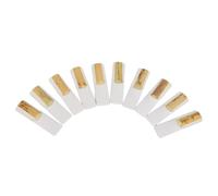 10PCS Anches Clarinette, Anches Traditionnelles Air Sèche Force 2,5, Accessoires Remplacement avec Boîte Papier - Réponse Excellente, Stockage Pratique, Débutants et Amateurs