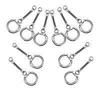 10pcs Anneau de Porte-clé avec Chaîne de Serpent de Liaison en Artisanat