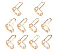 10pcs Anneaux à Ongles Wudu, Bague à Ongles Réglables Sans Adhésif ni Colle Bague Bout de Doigts Alternative Aux Ongles Acrylique Vernis Gel Cadeau Réutilisables pour Musulmans Femme (Or)