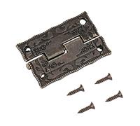 10pcs Antique Bronze Cabinet Hinges Boîtes de bijoux Boîtes de porte de darit Heavy Duty Hinges pour la boîte en bois vintage Boîte à vin Boîte à outils Armoire en fer Matières de