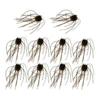 10pcs Appâts de Dés Leurres de Pêche, Forme de Dés Design avec Whisker Couleur Vive PVC, Leurre Pêche Lent à Couler Portable pour Eau Douce et Eau Salée