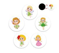 10pcs Apprentissage Propreté Enfant Autocollant, Réutilisables Autocollant Magique pour Pot d'Apprentissage de la Propreté pour Petites Filles avec 5 Différents Modèles de Princesse Elfe