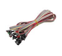 10Pcs ATX PC Computer Motherboard Power Cable PC Power Reset Restart Switch On/Off Push Button Switch Line with LED Light 65CM