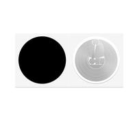 10PCS Autocollants Tag NFC, Noir NFC 215 étiquettes Collant Programmable NTAG215 Petit Autocollant 25mm, Mémoire 504 octets pour iPhone Android et Tous Les appareils compatibles NFC