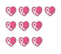 10Pcs Awareness Brooch Pins for Women Healthcare Workers Heart Shape Metal Lapel Pin for Clothing Embellishments Enamel Pins for Clothing