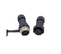 10Pcs Back Nut Aviation Connector GX16 M16 Waterproof Back Nut Male Female Plug Socket Docking 2p 3p 4p 5p 6p 7p 8p 9p 10pin NWPNLXEA(Docking 6P 10PCS)