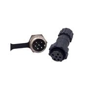 10Pcs Back Nut Aviation Connector GX16 M16 Waterproof Back Nut Male Female Plug Socket Docking 2p 3p 4p 5p 6p 7p 8p 9p 10pin NWPNLXEA(Back nut 6P 10PCS)