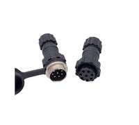 10Pcs Back Nut Aviation Connector GX16 M16 Waterproof Back Nut Male Female Plug Socket Docking 2p 3p 4p 5p 6p 7p 8p 9p 10pin NWPNLXEA(Docking 8P 10PCS)