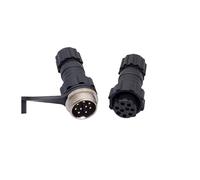 10Pcs Back Nut Aviation Connector GX16 M16 Waterproof Back Nut Male Female Plug Socket Docking 2p 3p 4p 5p 6p 7p 8p 9p 10pin NWPNLXEA(Docking 9P 10PCS)