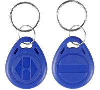 10pcs Badges Rfid Modifiable Porte-Clés Inscriptible 125khz Transpondeur T5577 / Em4305 Keyfobs Nfc Token Tag Proximité Em Id Carte Pour Système D'entrée De Sécurité Couleur (Bleu)