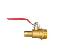 10pcs Ball Valve 4-12mm Hose Barb Connector Joint Copper Pipe Fitting 1/8'' 1/2'' 1/4'' Male Thread Coupler Adapter NWPNLXEA(8mm Tube,50 PCS_1/4")