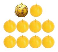 10pcs Balle de piège à Mouche Suspendue, capteur de Mouches fruitiers Piège Collant, Catcher de ravageur en Plein air pour Une Plante d'intérieur, des balcons, des Cours, des vergers