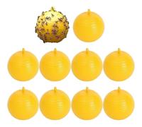 10pcs Balle De Piège À Mouche Suspendue, Capteur De Mouches Fruitiers Piège Collant, Catcher De Ravageur en Plein Air pour Une Plante D'intérieur, des Balcons, des Cours, des Vergers