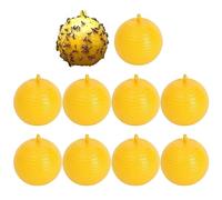 10pcs Balle de piège à Mouche Suspendue, capteur de Mouches fruitiers Piège Collant, Catcher de ravageur en Plein air pour Une Plante d'intérieur, des balcons, des Cours, des vergers