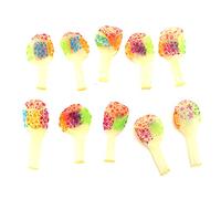 10pcs Ballons en latex de motif néon étoiles brillent dans des fournitures de fête sombres pour la décoration de mariage d'anniversaire (Fünf spitze Stern geformt)
