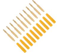 10pcs Banana Plugs Gold Plated 2mm Male Connector Insulated Metal Plugs with Housing for Testing EquipmentYellow (Fiches bananes plaquées or, connecteur mâle de 2 mm, fiches métalliques isolées avec b
